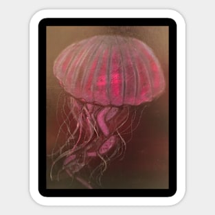 Abstract Jellyfish Illustration Sticker